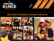 Tablet Screenshot of houseofdancetas.com